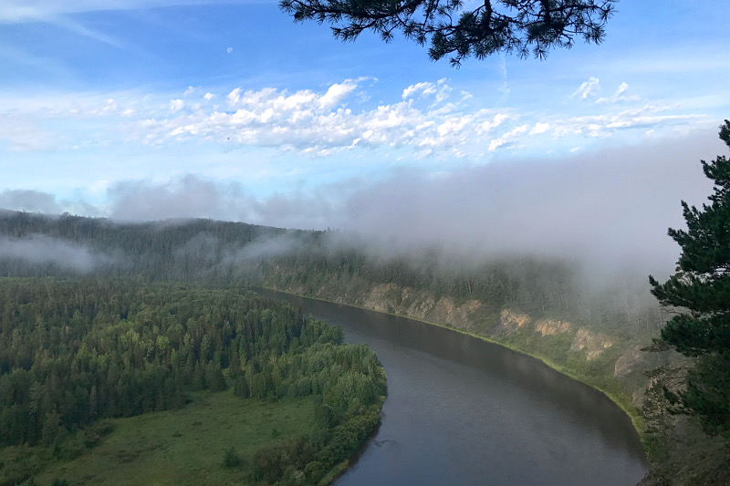View of the Mana River from the Urmanskaya Wall